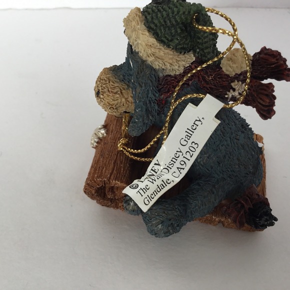 Boyds Collection Pooh Bears Winter Holiday Eeyore with Christmas Ornament - Picture 12 of 16